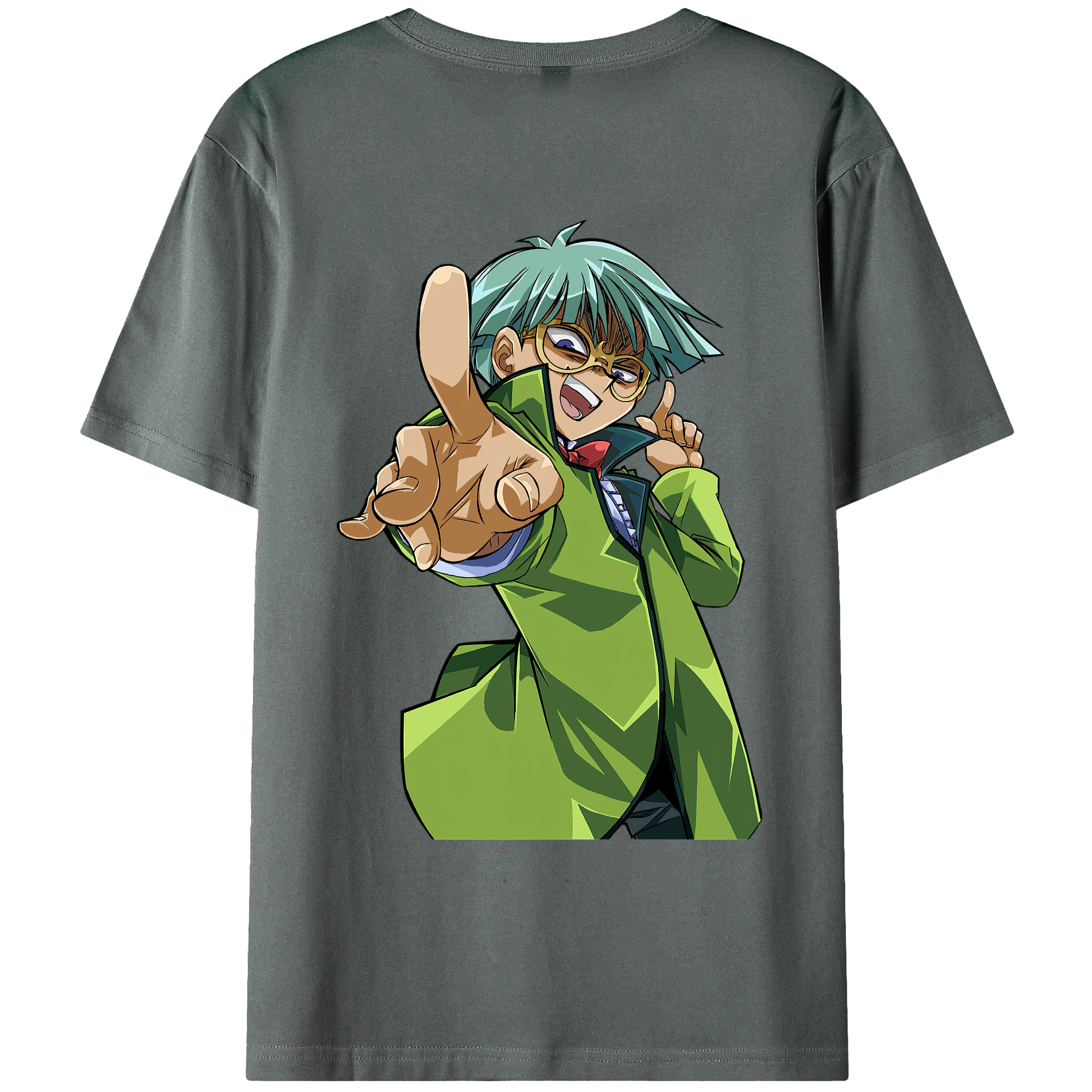 （画像用） 遊☆戯☆王 Yu-Gi-Oh! 綿100％ メンズ半袖Tシャツ（バックプリント） 通気性